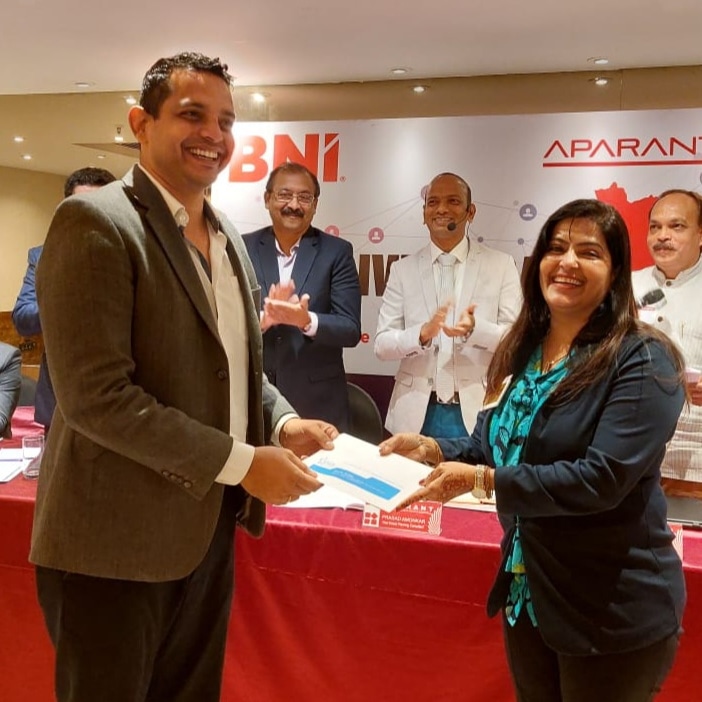 BNI award for the highest referrals in july 2022