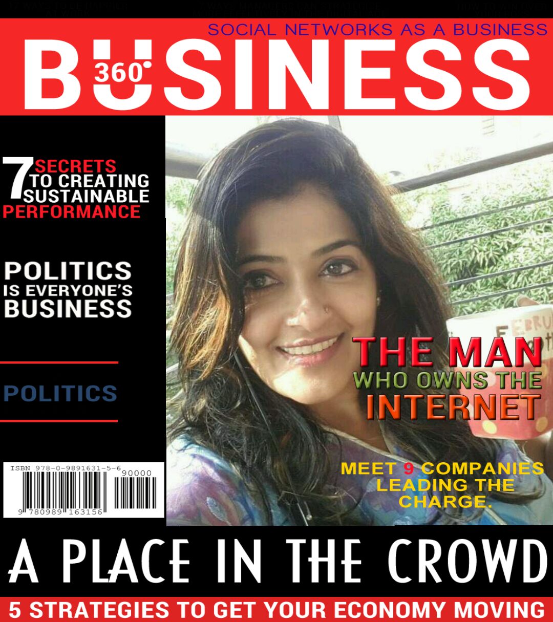 Featured on the cover page of business goa magazine