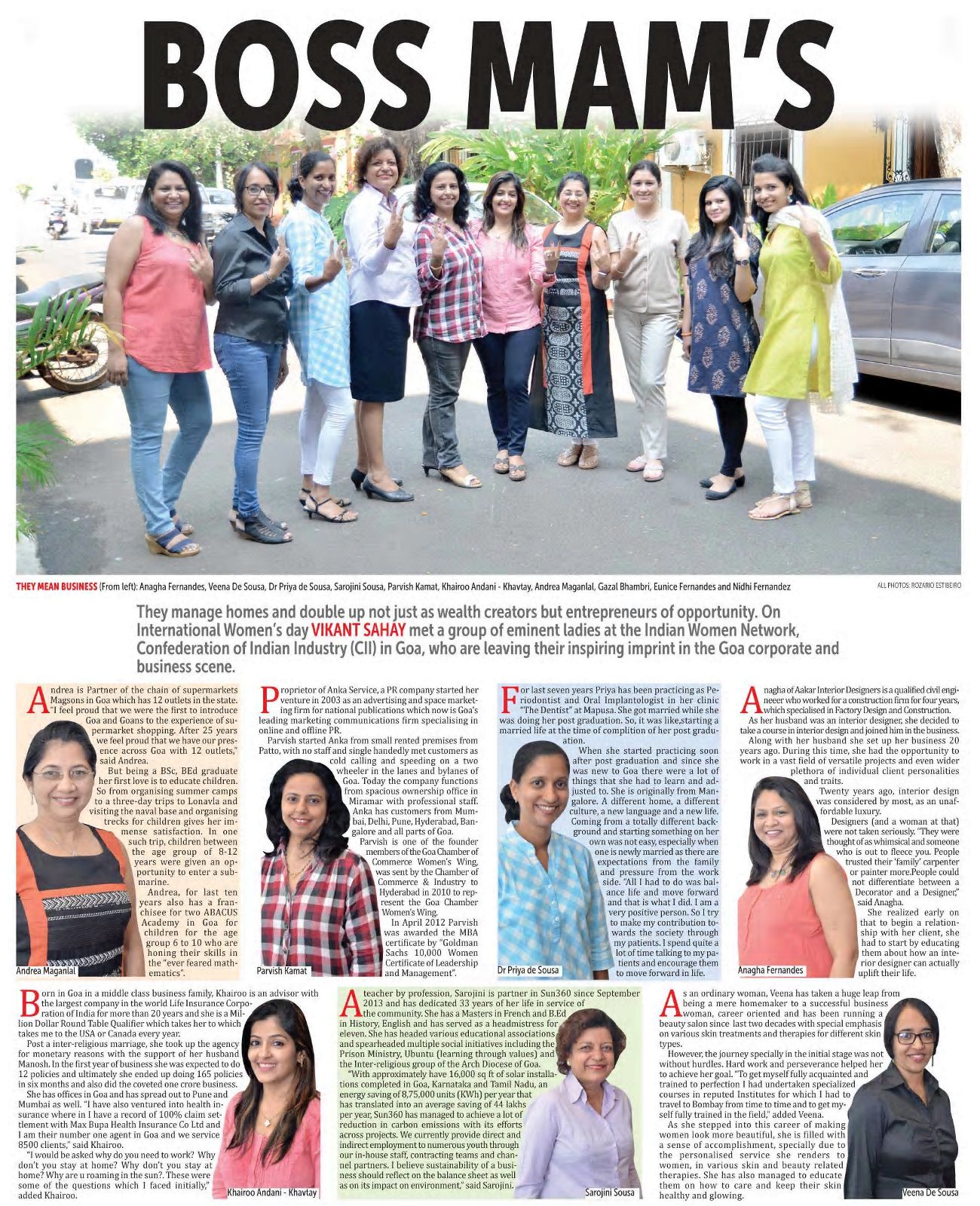 Featured in herald newspaper on International Womes day