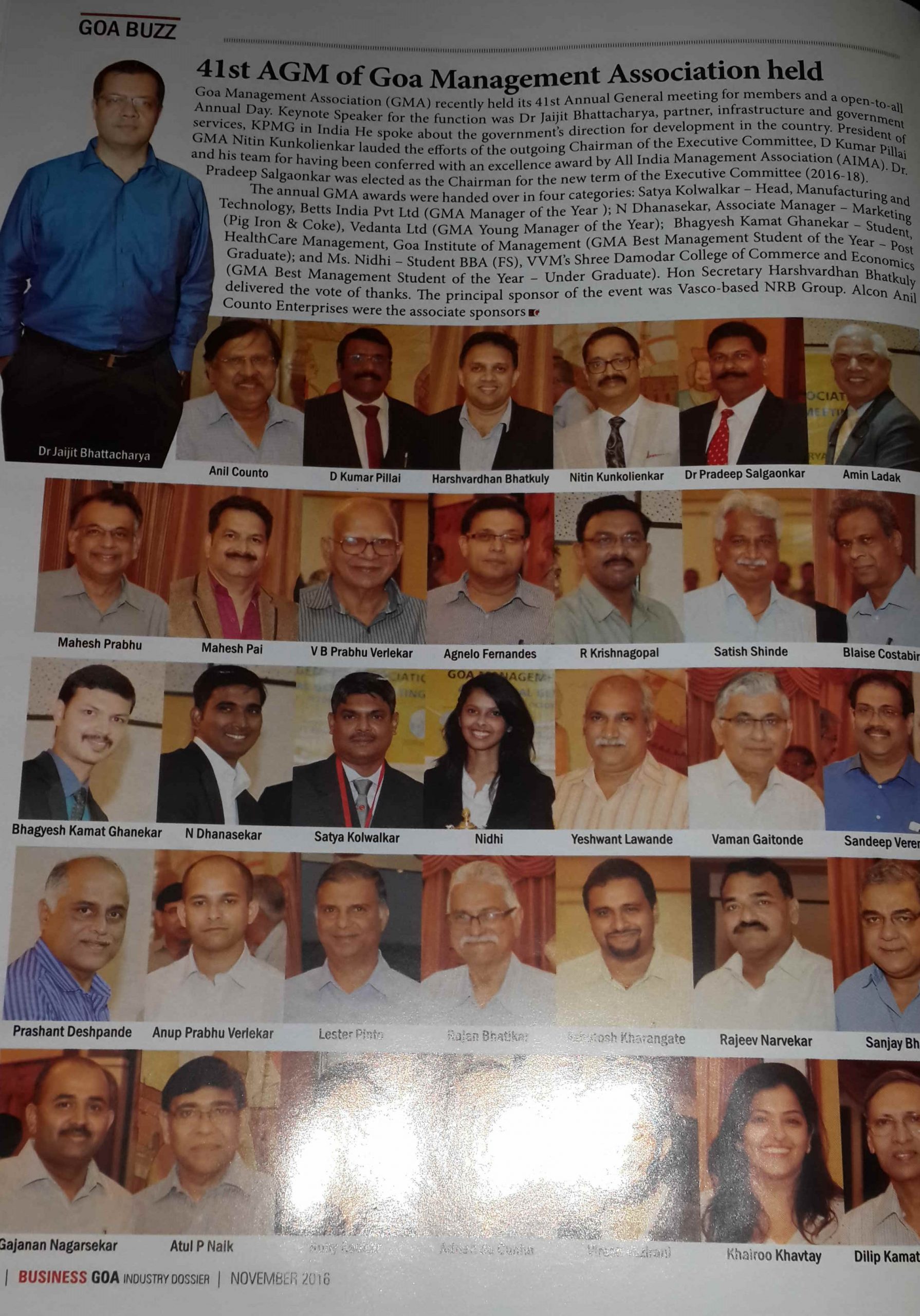 41st AGM of Goa Management 