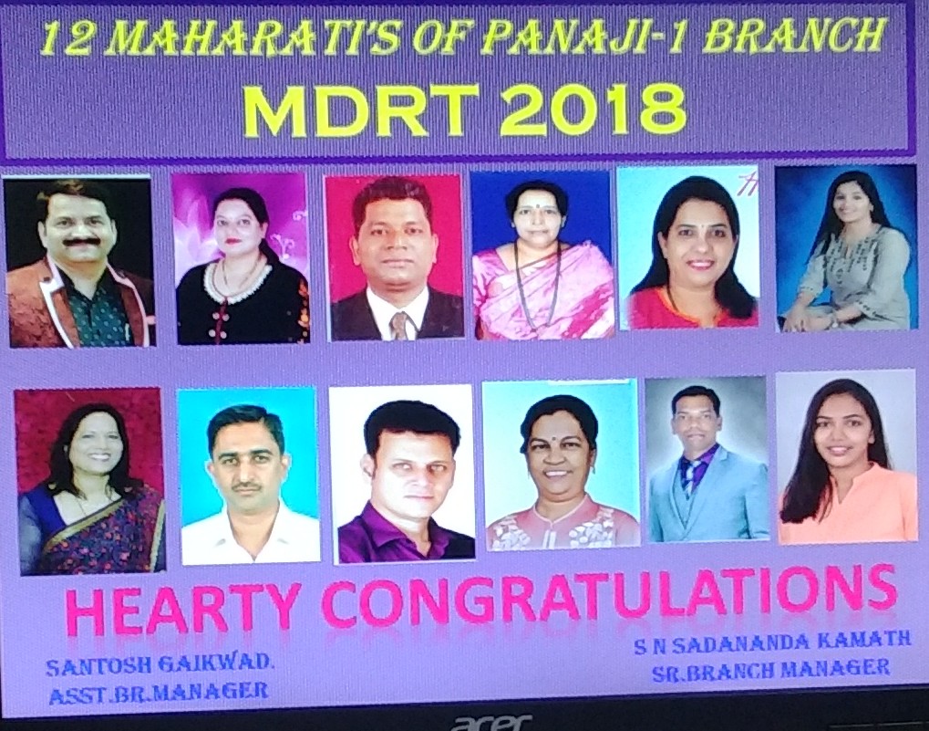 MDRT 2018 Panaji-1 Branch