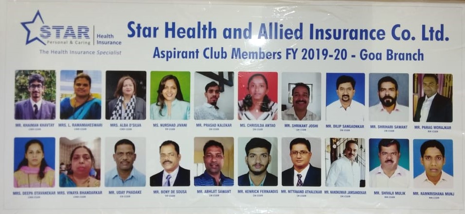 Top Performers at Star Heath in the year 2019-20