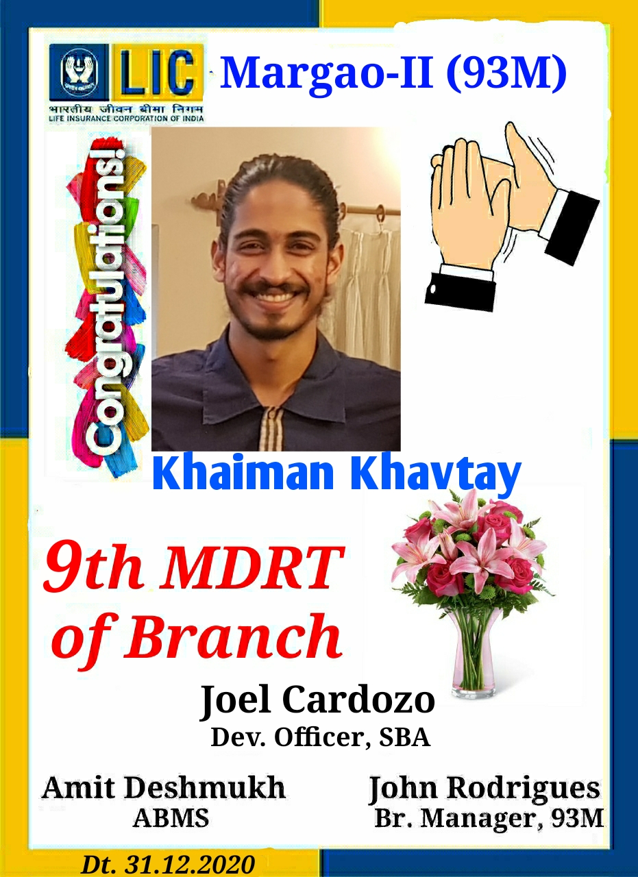 Poster made by Marago Branch for Khaiman Khavtay for 9th MDRT in december 2020