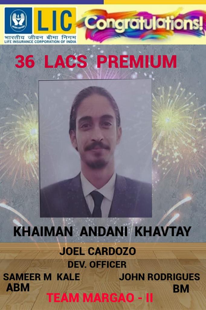 Khaiman poster for 36 Lacs Premium in Dec 2021