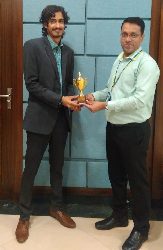 Khaiman Andani Khavtay felicitated by his DO mr joel for good performance in 2018