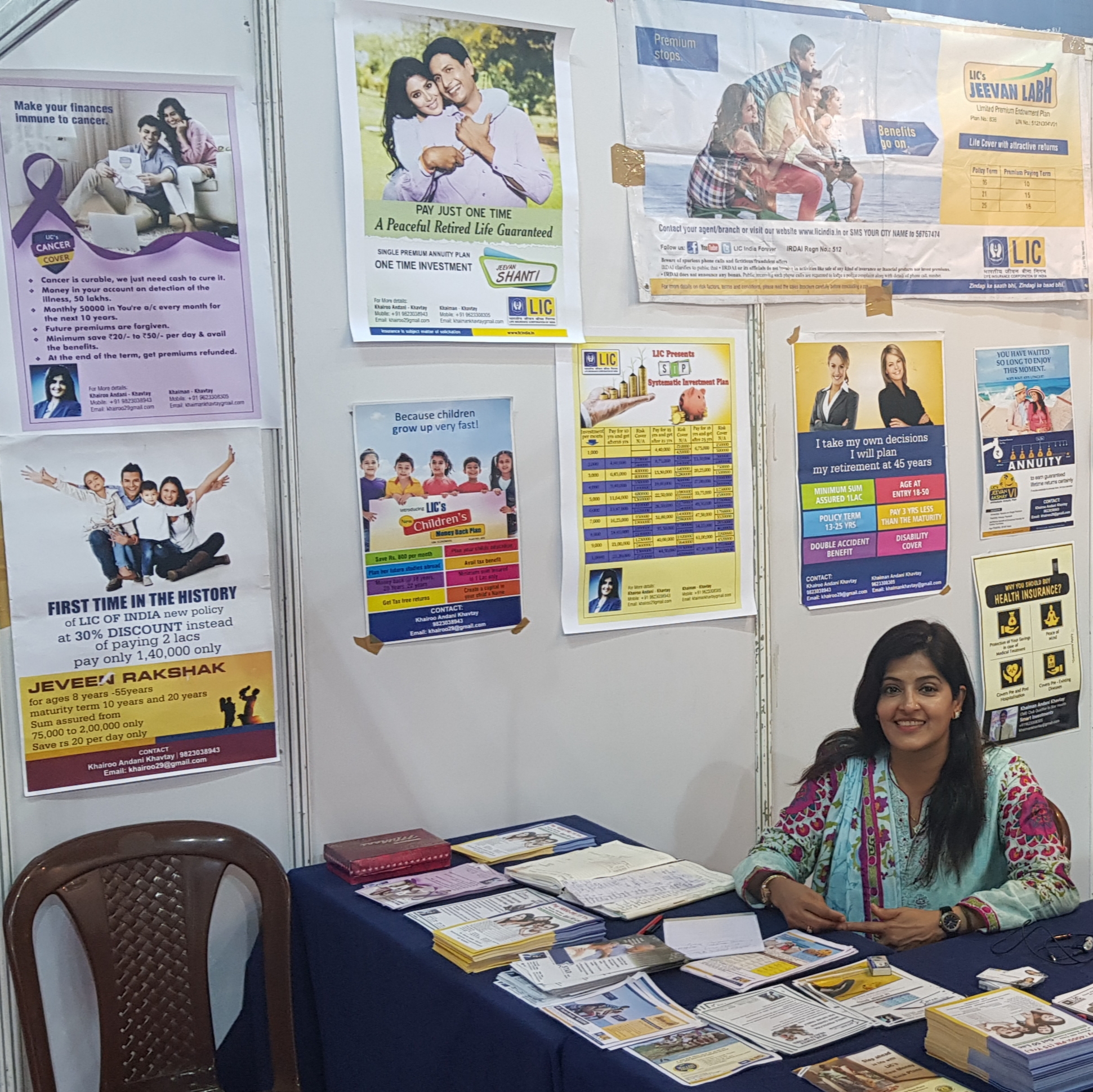 Exhibition stall at Shyam Prasad hall 