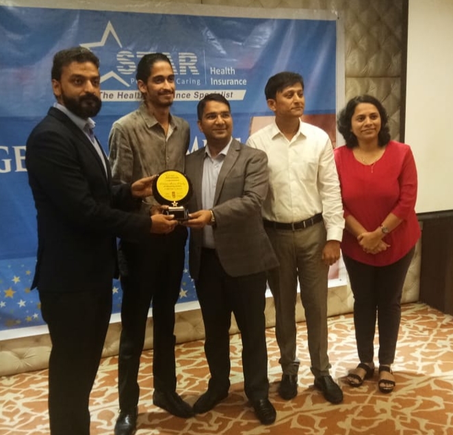 Star health awards for the number 1 performer in goa in 2019 on policy count